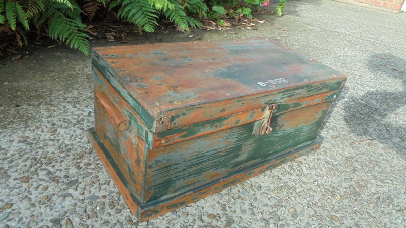 Kauri Colonial tool box. Small size (Dark olive green-grey)628543168633611115