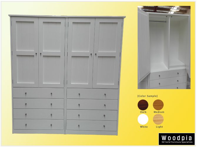 NZ MADE NEW Solid Wood Custom Wardrobe(W8)63002474455426114