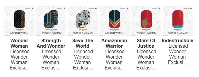 Wonder Woman nail wraps62864739776643117