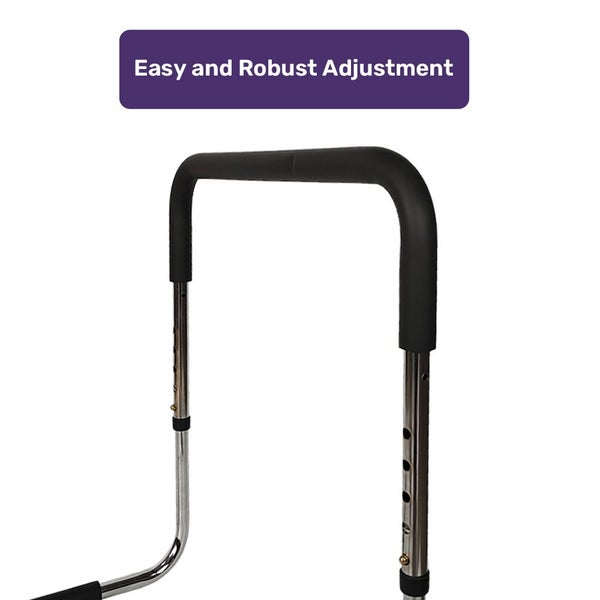 Equipmed Bed Assist Hand Rail Support Aid For Seniors 125Kg Capacity Bedside Wit Carousel 2