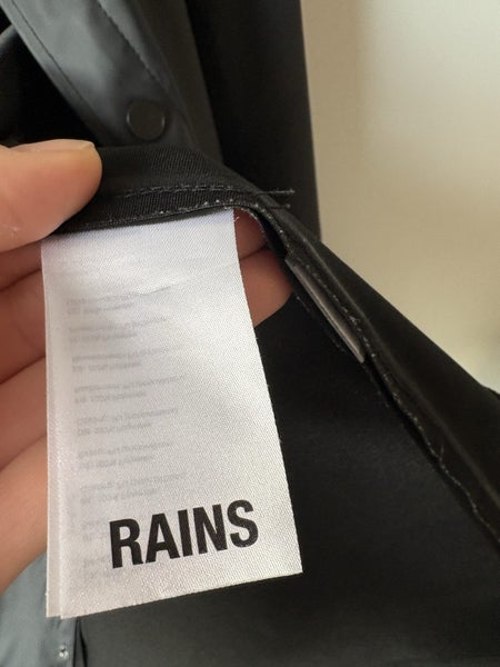 $1 reserve Rains black waterproof rain jacket Carousel 5
