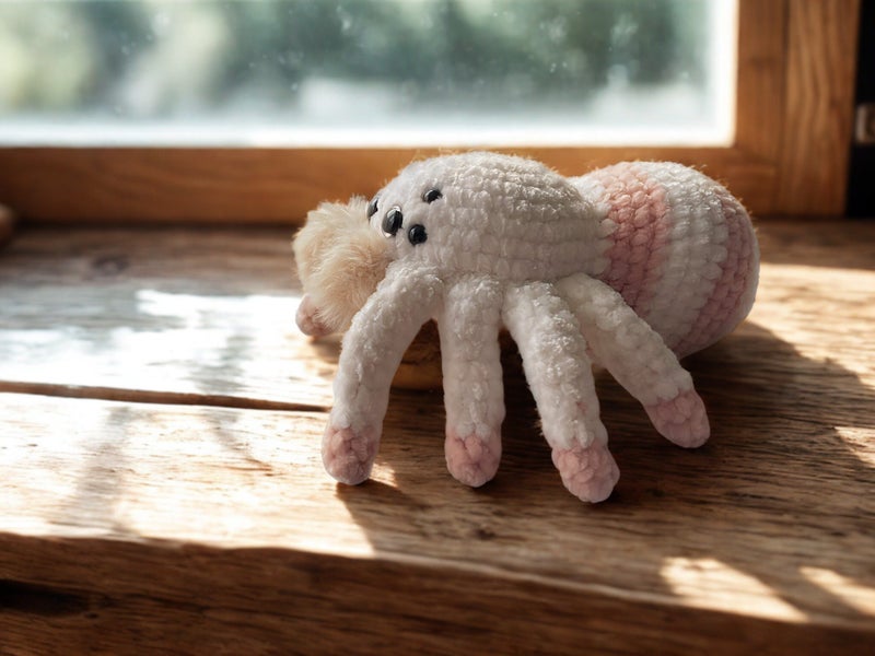 Handmade Crochet Fluffy Spider62863241170691111