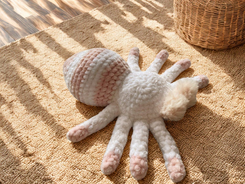 Handmade Crochet Fluffy Spider62863241170691112