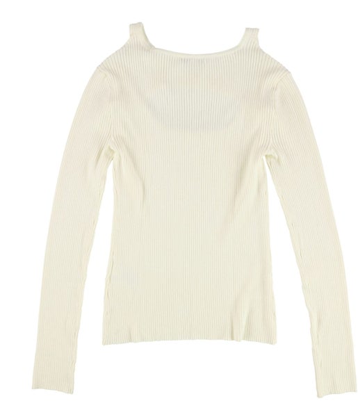 bar III Womens Cutout Ribbed Pullover Sweater Carousel 2