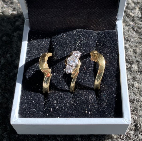 3 Stone Diamond Ring set62863232098947112