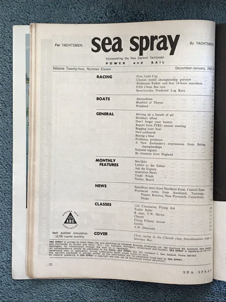 VINTAGE MAGAZINE: Sea Spray - Vol. 24, No. 11 - Dec 1969 / Jan 1970 Carousel 3