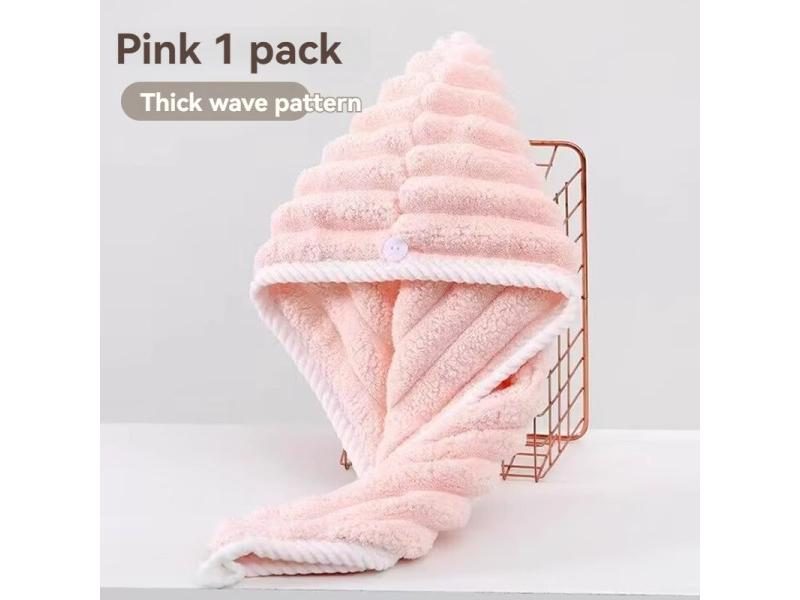 Coral Velvet Windbreaker Hat Super Absorbent Hat Thickened Super Absorbent Carousel 1