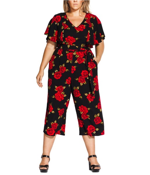 City Chic Womens Rose Liason Jumpsuit Carousel 1