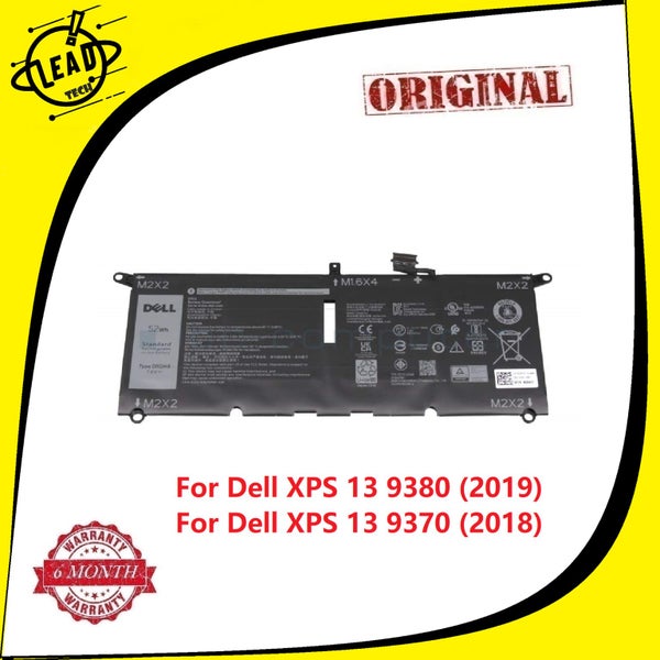 Genuine DXGH8 Battery for Dell XPS 13 9370 9380 2018 Series 0H754V P82G Carousel 1