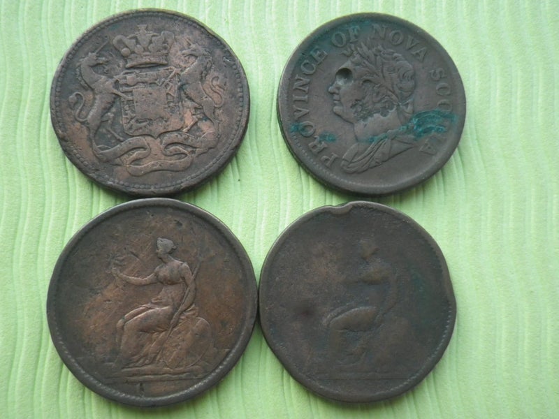 Great Britain Cornwall Cornish One Penny Token " PAYABLE AT DOLCOATH MINE" Carousel 2