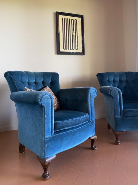 Vintage velvet tub chairs62863870260739111