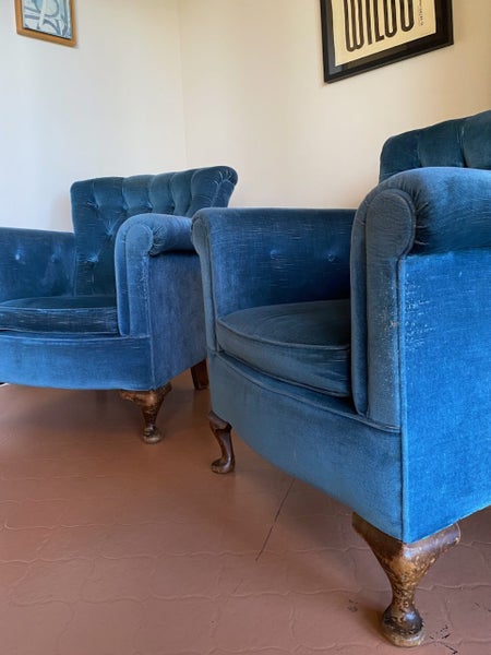 Vintage velvet tub chairs62863870260739112