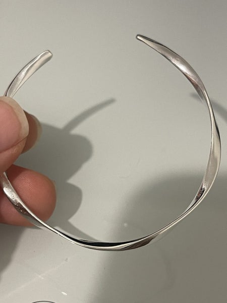 $1 reserve//Silver Minimalist style bracelet S925 stamped Carousel 4