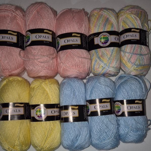 Countrywide Yarns Opals 8ply - 10 pack - Pastels ***$1 RESERVE*** Carousel 1