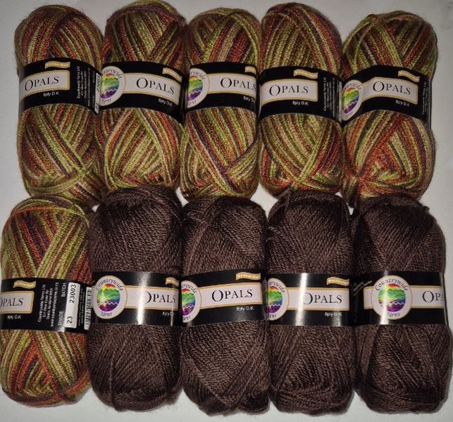 Countrywide Yarns Opals 8ply - 10 pack - Earth vibes ***$1 RESERVE*** Carousel 1