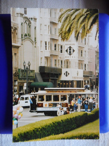 Handlery Union Square Hotel, San Francisco, California, USA Postcard Cable Car Carousel 1