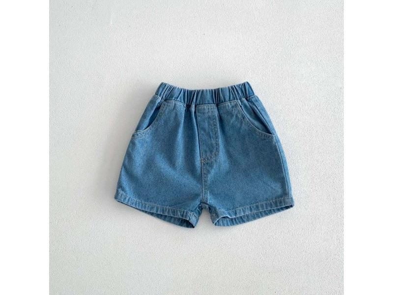 Summer Infant Shorts Plain Color Short Jeans Blue Pants Baby Shorts 1-3 Years Carousel 1