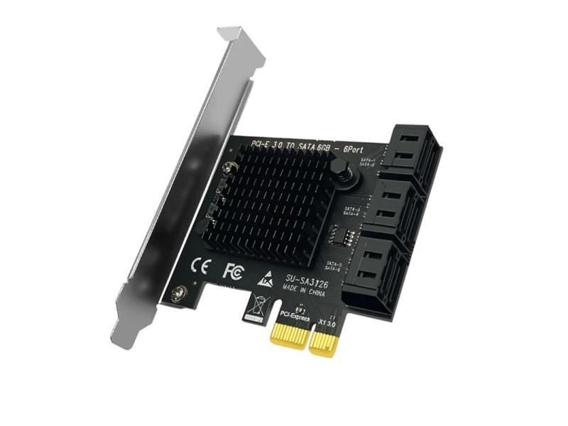 Chi A Mining 6 Port SATA 3 PCI Express Expansion Card For HDD SSD Carousel 1