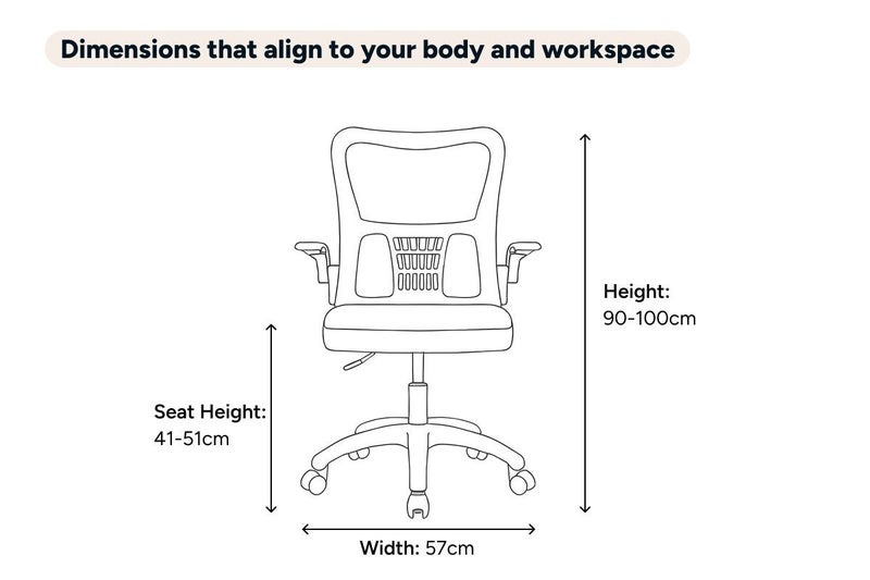 Ovela Student Mesh Office Chair (Grey) Carousel 8