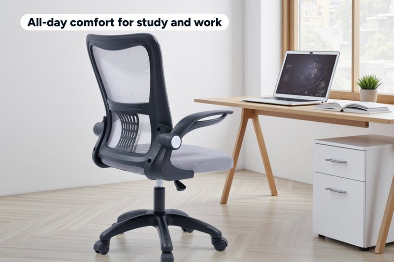 Ovela Student Mesh Office Chair (Grey) Carousel 2