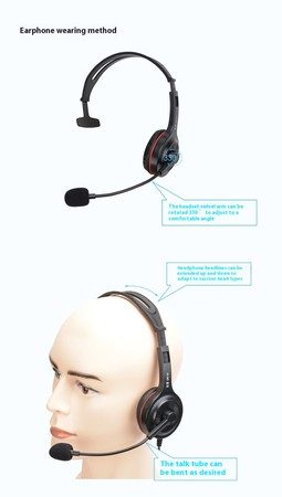 Single Ear for Laptop Cell Mobile Phone Noise Cancelling Headset Call Center Carousel 2