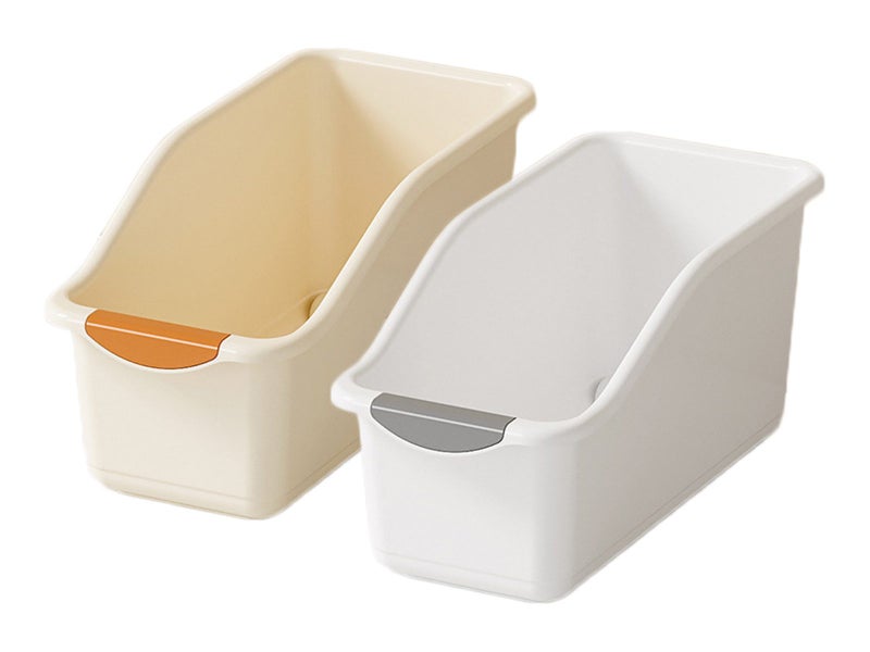 2X Pull Out Cabinet Organizer Bin with Wheel Kitchen Pantry Pulley Storage Box S Carousel 1