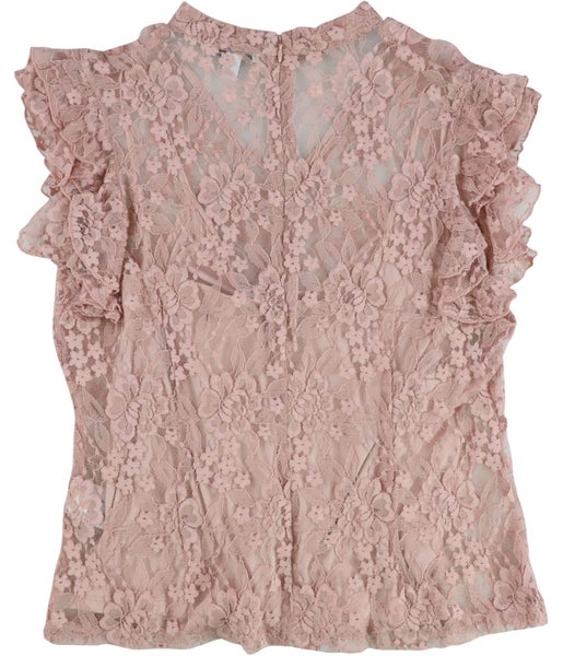 bar III Womens Lace Pullover Blouse, NWT Carousel 2