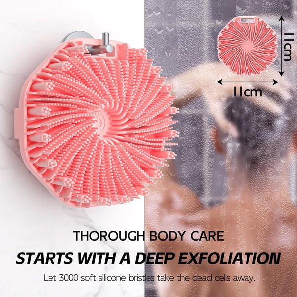 Silicone Scrubber Exfoliating Body Wash Scrubbers Shower Body Brush Carousel 1