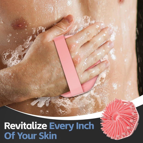 Silicone Scrubber Exfoliating Body Wash Scrubbers Shower Body Brush Carousel 5
