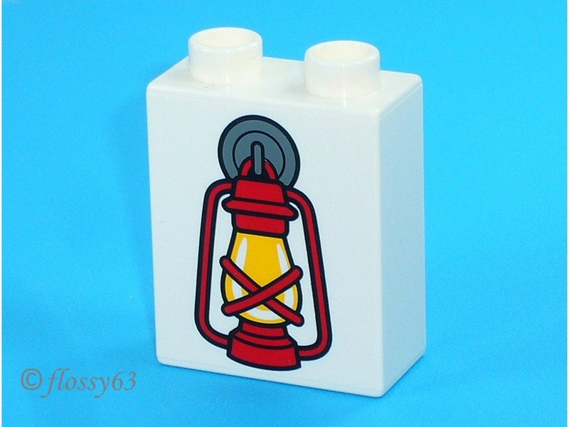 ®™DUPLO - Brick Red Lantern with Flame Pattern ~Retired Jan 2020~ Carousel 1