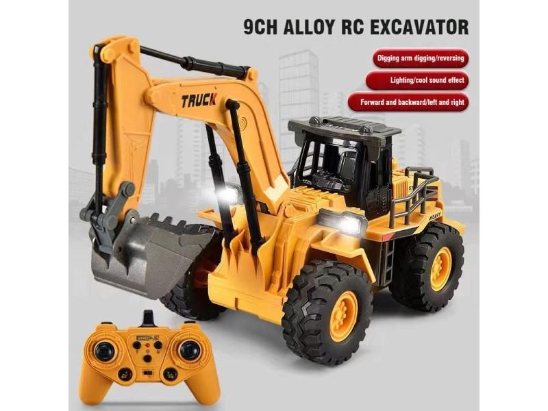 2.4G Alloy Remote Control Dump Truck Excavator Bulldozer Engineering Vehicle 9 Carousel 1
