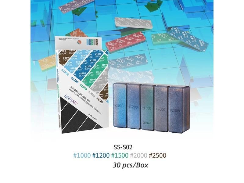 DSPIAE Model Sanding Sponge Set Professional Polishing Tools For Mecha Military Carousel 1