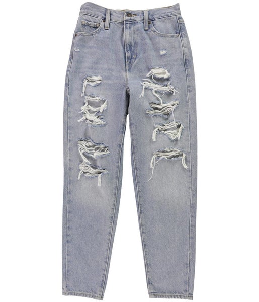 Levi's Womens High Waist Mom Distressed Relaxed Fit Jeans Carousel 1