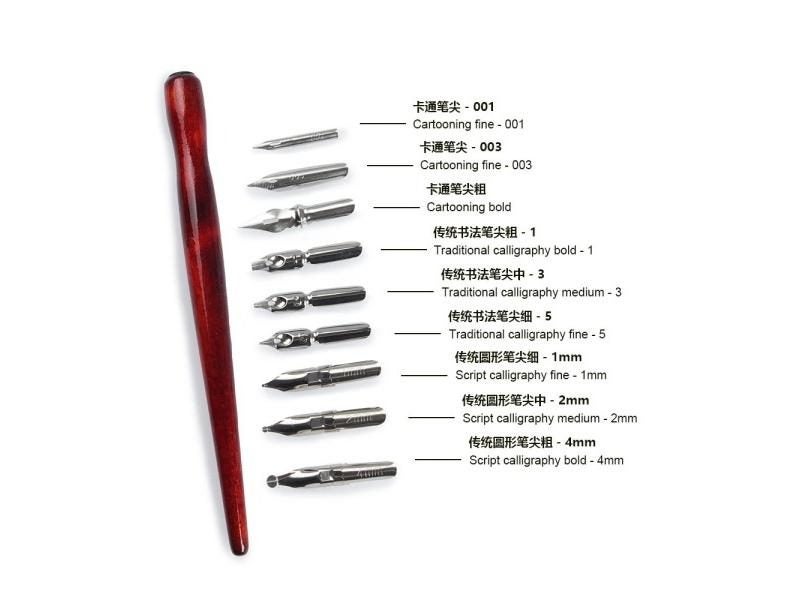 SeamiArt 9pcs. Pen Nib 1pcs. Penholder Dip Pen Set For Cartoon Animation Carousel 2