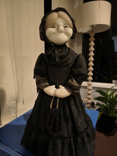 Charming Vintage "Grandma" Cloth Doll – Victorian Vibes, One-of-a-Kind! Carousel 1