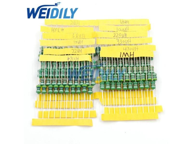 120PCS 0510 DIP 1W 12 Kinds Color Ring Inductance Each 10 Inductors Assorted Carousel 1