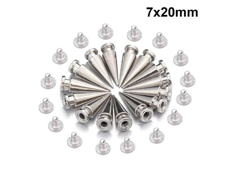 Metal Round Cone Rivets For DIY Leather Garment Accessories Carousel 1