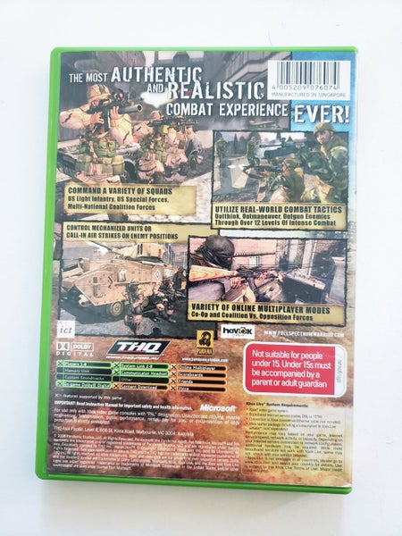 Full Spectrum Warrior: Ten Hammers / Xbox / VGC 'Uncommon' Carousel 4
