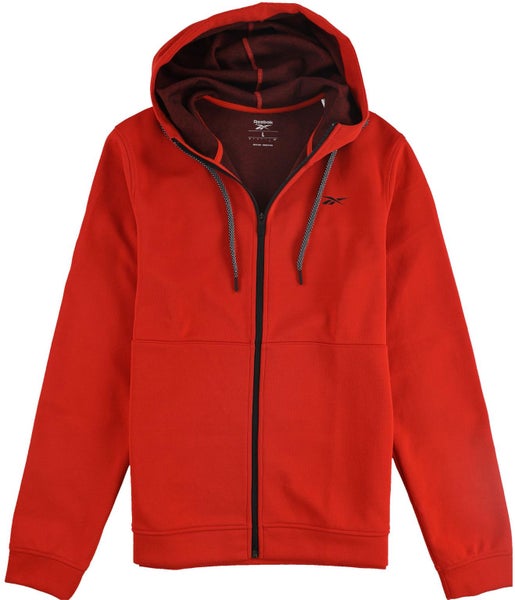 Reebok Mens Workout Ready Double Knit Hoodie Sweatshirt Carousel 1