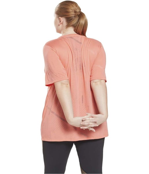 Reebok Womens Techstyle Burnout Basic T-Shirt Carousel 2