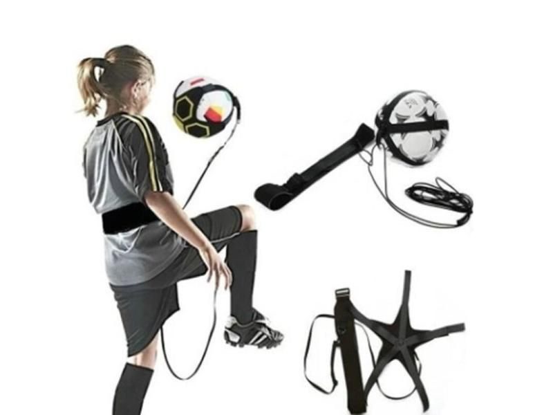 Soccer Ball Juggle Bag Children Auxiliary Circling Belt Kick Solo Soccer Carousel 2