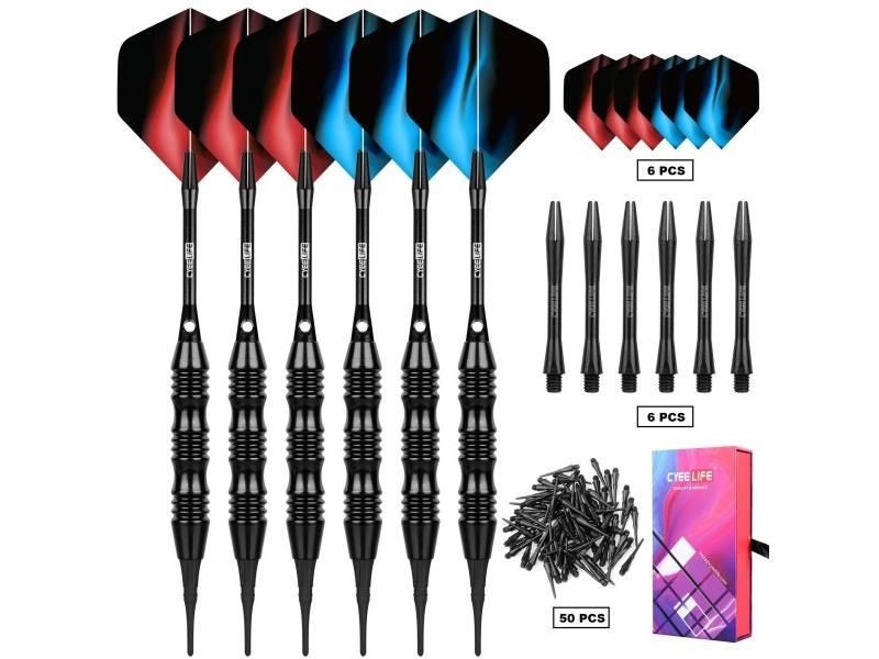 CyeeLife 20g Dart Set Multiple Styles Darts Tips For Electronic Dartboard Carousel 1