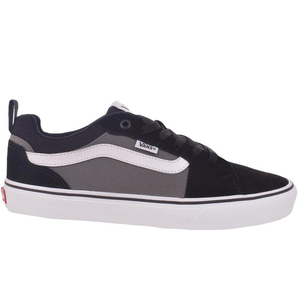 Vans Mens Filmore Low Rise Canvas Skater Colourblock Sneakers Trainers - Black Carousel 1