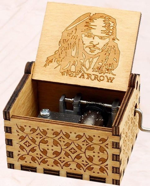 Wooden musical box - Sparrow Carousel 1