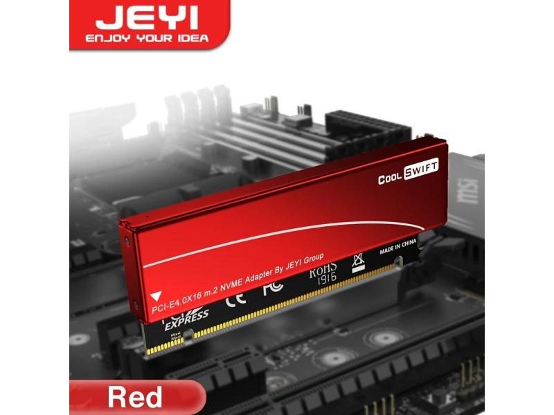JEYI M.2 NVME To PCIE 4.0 X16 Adapter PCIe X16 Gen4 Expansion Card With Carousel 1