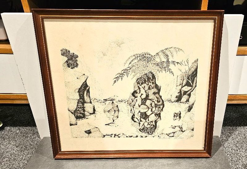 Rei Hamon Manaaki Tanga. Ltd Edition Signed Lithograph/Print Dated '78. 151/600. Carousel 1