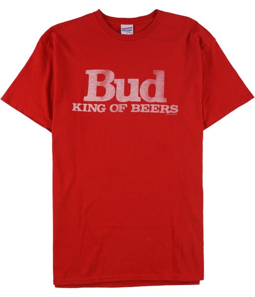 Junk Food Mens Bud King Of Beers Graphic T-Shirt Carousel 1