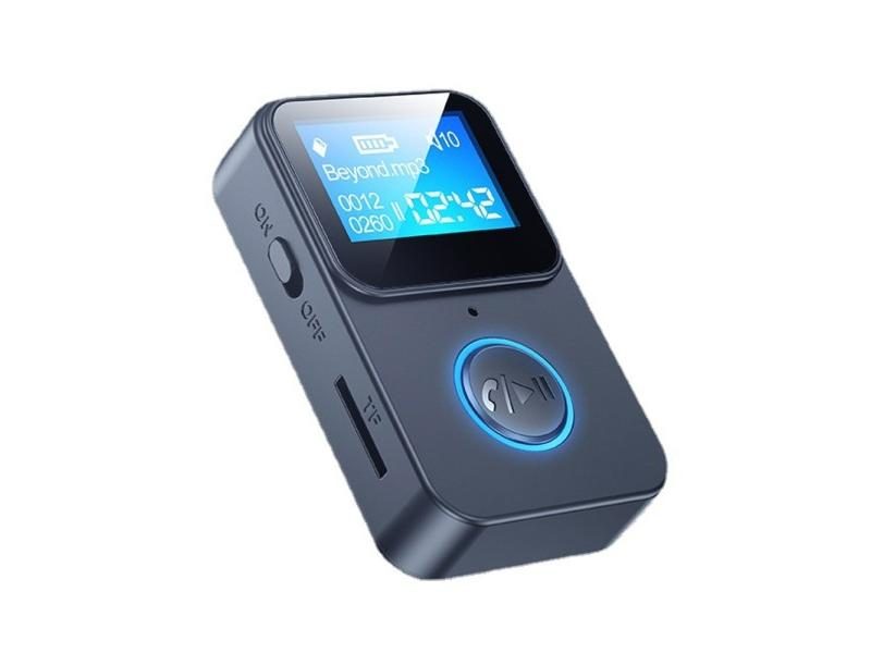 Bluetooth-compatible Music Player Audio Adapter With Lcd Screen 5v Black Audio Carousel 1