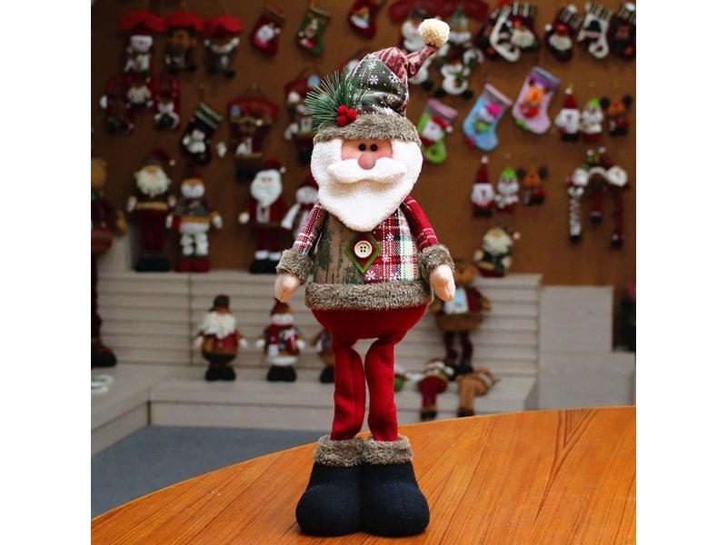 Toys For Kids Santa Snowman-Reindeer Christmas Decoration Leg Table Mantel Carousel 1