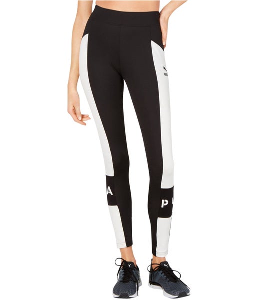 Puma Womens Colorblock Compression Athletic Pants Carousel 1